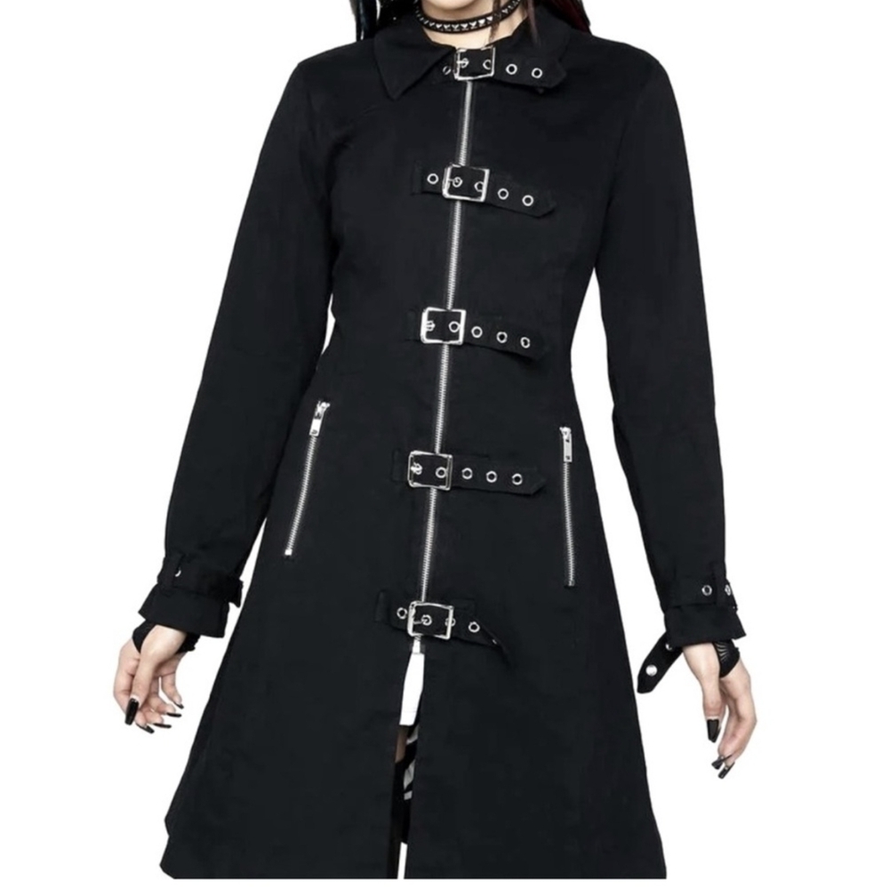 Dolls Kill The Grave Girls Merch Booth Trench Coat
